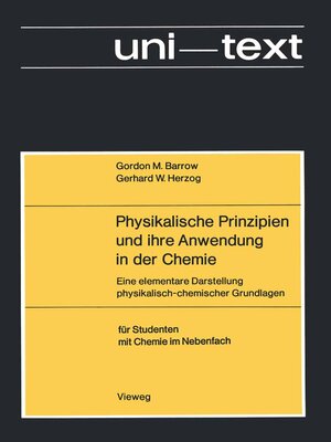 cover image of Physikalische Prinzipien und ihre Anwendung in der Chemie